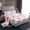 Pink D, variant on Feelyou Cartoon Pink Letter Bed Sheets for Teen, Bowknot Monogrammed L King Sheets, Watercolor Ribbon Sheet Set, Super Cozy Room Decor, 4pcs