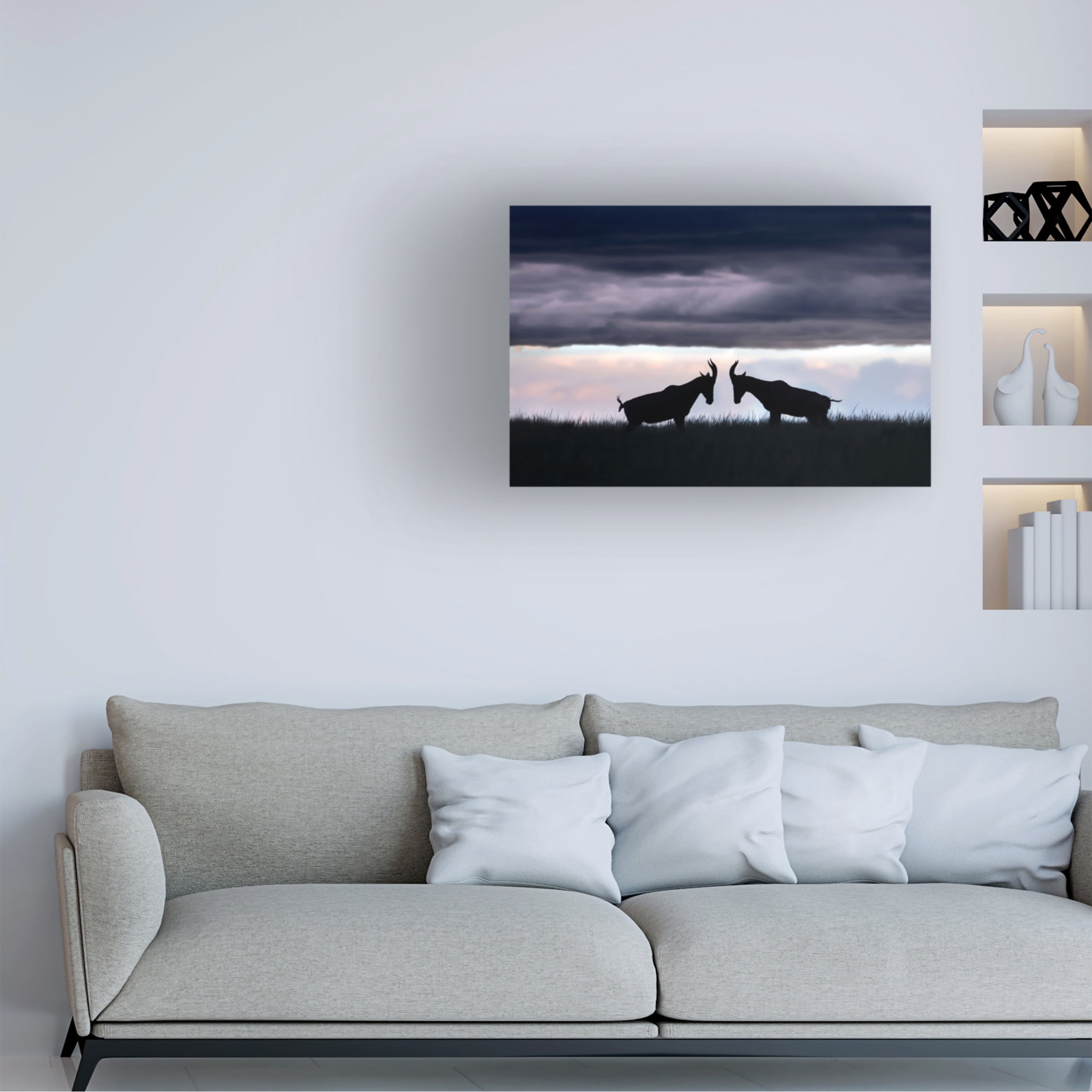 Trademark Fine Art Andrea Haase Ortega Topis fighting Canvas Wall Art