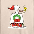 thumbnail image 3 of Peanuts - Snoopy and Woodstock House Sleigh - Women's Lightweight French Terry Long Sleeve Shirt, 3 of 6