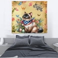 thumbnail image 3 of Siamese Celebrates Spring and Enjoys a Happy Easter Tapestry Cat Lover Kitten Owner Gifts Wall Hanging Backdrop Home Decor - 02001, 3 of 5