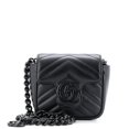 thumbnail image 1 of Pre-Owned GG Marmont Flap Belt Bag Matelasse Leather Mini By Rebag, 1 of 7