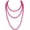 Long-rose 60'', variant on Trendy Faux Pearl Long Necklace for 1920s Flapper Costume Party Jewelry Colorful Pearls Long Strand Necklace for Women Vintage Style Jewelry