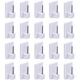 thumbnail image 2 of Self-Adhesive Curtain Hooks For Net Curtain Rods, 20 Pack, White, 2 of 8