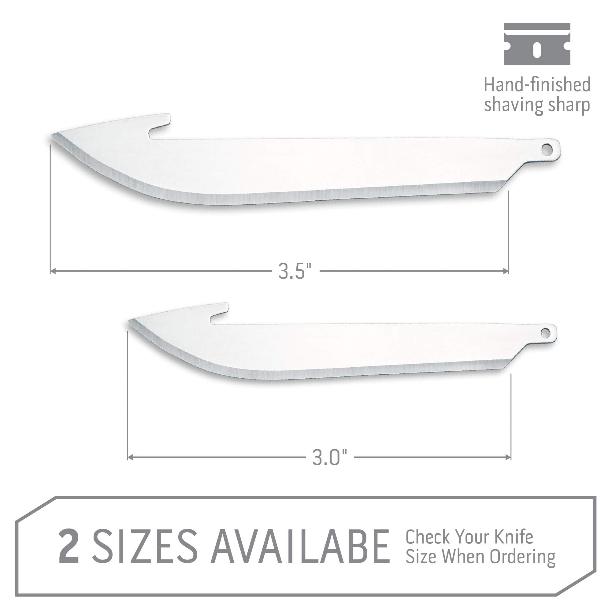 OUTDOOR EDGE RR30-6 RAZ LITE BLADES 3" 6PCS