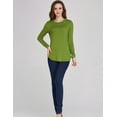 thumbnail image 5 of Camii Mia Womens T-shirts Long Sleeve Solid Top, 5 of 5