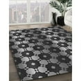 thumbnail image 3 of Ahgly Company Machine Washable Indoor Square Transitional Charcoal Black Area Rugs, 5' Square, 3 of 7