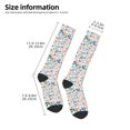 thumbnail image 2 of Daiia Sports Socks Watercolor Wildflowers 1 Printed Novelty Crew Socks for Men Women Knee High Socks Cotton Socks Soft & Breathable Support Unisex Socks, 2 of 9