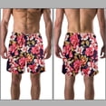 thumbnail image 3 of luoweisi Men's Beach Shorts Quick Dry Swim Trunks with Mesh Lining Flower S, 3 of 5