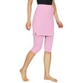 thumbnail image 6 of Women's Modest Athletic Skirt with Attached Leggings Knee Length Swim Workout Pants with Pockets, 6 of 9