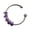 Purple, variant on Open Ring Adjustable Fine Workmanship Anxiety Relief with Enamel Bead Opening Decoration Accessory Unisex Stacking Spinning Ring for Daily Wear