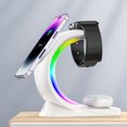 thumbnail image 3 of FLhrweasw Soporte Magnético para Con Cargador Inalámbrico QC3.0 para IPhone IWatch (blanco), 3 of 7