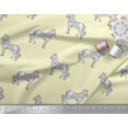 thumbnail image 3 of Soimoi Polyester Crepe Fabric Horse Block Decor Fabric Printed Yard 42 Inch Wide, 3 of 3