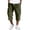 Army Green, variant on Corduroy Cargo Capri Pants for Men Lightweight Casual Fall Summer Drawstring Elastic Waist Below The Knee Shorts Loose Fit 3/4 Length Sweat Capris with Multi-Pockets