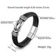 thumbnail image 2 of To My Son To My Grandson Bracelet,love You Forever Braided Leather Bracelet Men's Braided Leather Knot Bracelet, 2 of 4
