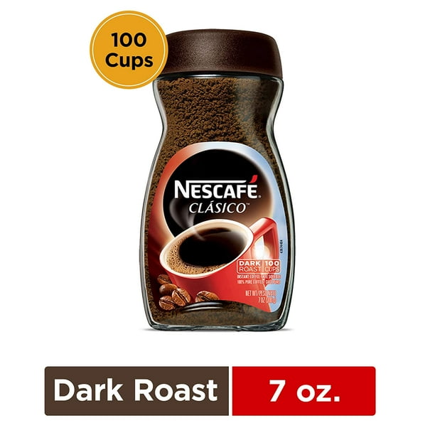 NESCAFE CLASICO Dark Roast Instant Coffee 7 Ounce