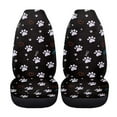 thumbnail image 3 of Garronmavis Paw 2 Piece Fuzzy Car Seat Cover Front and Rear Cushion Covers Washable Auto Protectors for Most Cars, 3 of 7