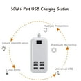 thumbnail image 3 of FungLam USB Charging Hub, 6 Port USB Wall Travel Charger Fast Charging AC Power Adapter Cell Phone Tablet, 3 of 10
