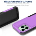 thumbnail image 6 of for iPhone 16e Case,Heavy Duty Drop Protection Edge Raised Rugged Shockproof/Drop Proof/Dust Proof Military Protective Tough Durable Cell Phone Cover for Men Women,Purple, 6 of 6