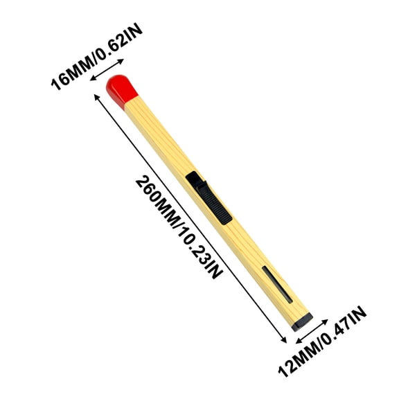 openpig Match Stick Shaped Multipurpose Butane Lighter (Yellow)