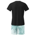 thumbnail image 5 of cllios Men's Pajama Sets 2-piece Lounge Sleep Sets Soft Comfy Sleepwear Men Short Sleeves Shirts and Shorts Pjs Set with Pocket, 5 of 7