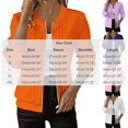 thumbnail image 3 of thefmos Women's Zip Up Long Sleeve Knit Jacket Solid Color Casual Slim Fit Outerwear Fashion Fall Winter Clothes, Blue L, 3 of 6
