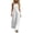 White, variant on Womens Cotton Halter Jumpsuit Wide Leg Loose Fit Backless Button Down Rompers Lightweight One Piece Casual Summer Beach Vacation Overalls,White,L