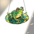 thumbnail image 6 of 89Bloom Frog Stained Glass Hologram Ornament, Stained Glass Suncatcher Ornaments Home Decor, Holographic Ornaments, 6 of 7