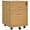 Natural, variant on Vinsetto Locking 2 Drawer File Cabinet Rolling Filing Cabinet with Wheels