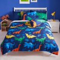 thumbnail image 1 of Juego de cama Joiedomi Dinosaur Kid completo de microfibra, 7 piezas, 1 of 7