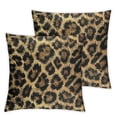 thumbnail image 2 of COMIO Throw Pillow Cover Case Beautiful Wild Leo Pattern Leopard Skin Shawl Animal Print Decorative Pillowcase Case Cushion Cover for Bed Couch,2 pcs White, 2 of 6