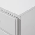 thumbnail image 4 of Miekor Furniture Classic Fretwork Detailed Glass-Door Sideboard - White BS7569, 4 of 5