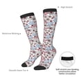 thumbnail image 6 of Fotbe Abstract Floral print Women's Men's Novelty Crew Socks Cotton Socks Knee High Socks for Walking,Running,Nurses,Pregnancy, 6 of 8