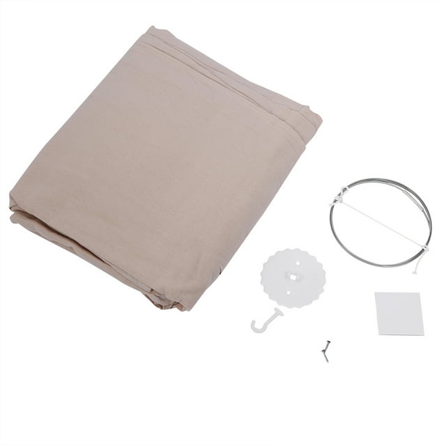 Dosel colgante redondo para cama, mosquitera, para que los bebés lean y jueguen (caqui)