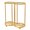 2Grids Golden, variant on ZenCart Kitchen Paper Cup Holder Hollow Design 2 Compartments Universal Disposable Cup Organizer Storage Rack for Office Countertop