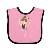 Inktastic Ballet Dancer for Little Girls Girls Baby Bib