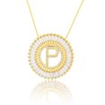 thumbnail image 1 of A-Z Alphabet Pendant Necklaces Charms Women Initial Letter Chain Necklace, 1 of 9