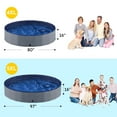 thumbnail image 4 of Niubya 97 x 16'' Foldable Dog Swimming Pool, Portable Bath Tub for Pets Indoor and Outdoor(Gray), 4 of 7