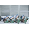 thumbnail image 2 of Ambesonne Nautical Throw Pillow Cover 4 Pack, Romantic Lake Sunset, 20", Blue Grey, 2 of 7