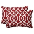 thumbnail image 1 of Pillow Perfect 498539 Nouveau Géo Rouge Surdimensionné Rectangle Jeter Oreiller (Lot de 2), 1 of 4