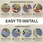 DeWitt Sunbelt Weed Barrier Garden Cloth - 3.2 oz Heavy-Duty - 3-Pack, 4 x 300 ft