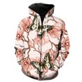 thumbnail image 1 of Sudadera con capucha y cremallera para hombre, diseño de mariposa de dibujos animados, unisex, divertida, con capucha, estilo hip hop, Harajuku, con estampado 3D, genial, para primavera y gran tamaño., 1 of 6