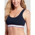 thumbnail image 1 of Jockey Women's Retro Stripe Bralette, Really Navy, Small, 1 of 2