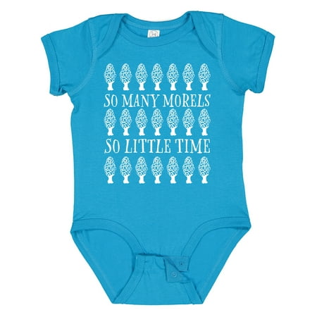 

Inktastic So Many Morels So Little Time- Mushroom Hunting Gift Baby Boy or Baby Girl Bodysuit