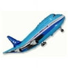 39 inch Airplane - Blue Foil Mylar Balloon - Party Supplies Decorations