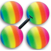 Rainbow Kickballs Playground Balls 4Pack