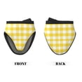 thumbnail image 7 of yellow buffalo plaid Oven Mitts Heat Resistant - Soft Lining Silicone Mini Oven Mitts with HangingLoop, Kitchen Oven Gloves Heat Resistant 500℉ for Cooking Baking Microwave, 7 of 7