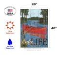 thumbnail image 2 of Toland Home Garden Rustic Lake Life House Flag, 2 of 5