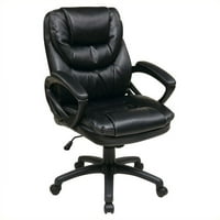 Kingfisher Lane Executive Office Chairs Product Image Kingfisher Lane Faux Leather Managers Office Chair In Black