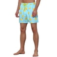 thumbnail image 4 of Unique Bargains Men's Fruits Print Drawstring Waist Pattern Surfing Board Shorts Blue 34, 4 of 5