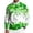 Turquoise, variant on Mens St. Patrick's Day Pullover Crewneck Knit Sweaters with Clover Pattern Saint Patrick's Day Pullovers